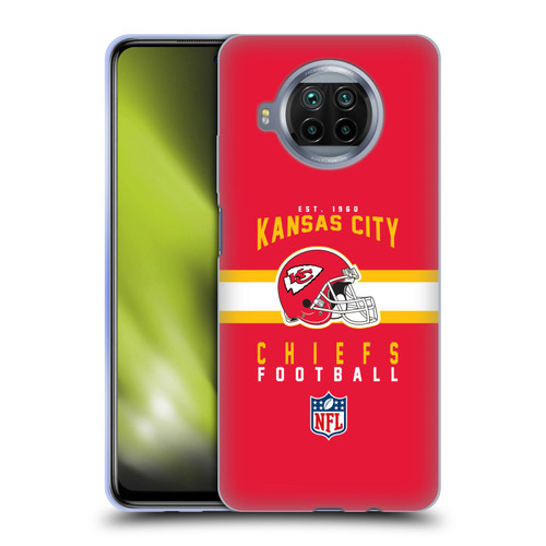 NFL Kansas City Chiefs Graphics Helmet Typography Soft Gel Case for Xiaomi Mi 10T Lite 5G