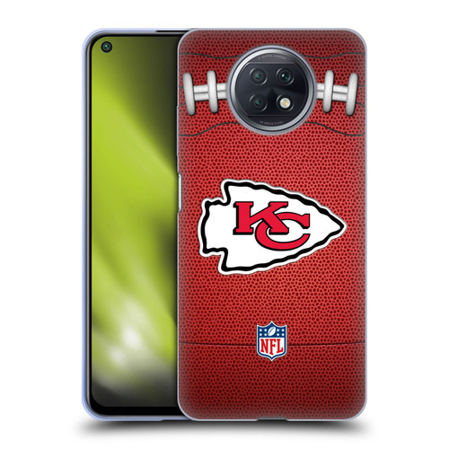 NFL Kansas City Chiefs Graphics Football Soft Gel Case for Xiaomi Redmi Note 9T 5G