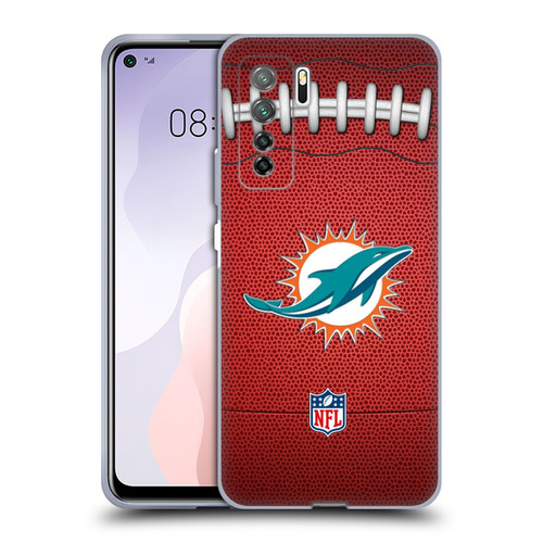 NFL Miami Dolphins Graphics Football Soft Gel Case for Huawei Nova 7 SE/P40 Lite 5G