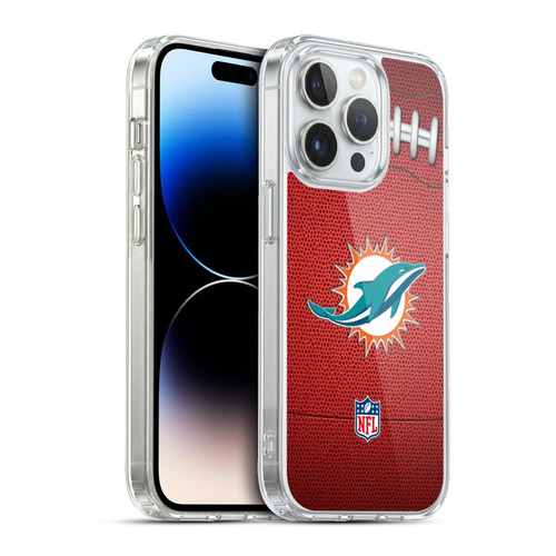NFL Miami Dolphins Graphics Football Soft Gel Case for Apple iPhone 13 Pro & MagSafe