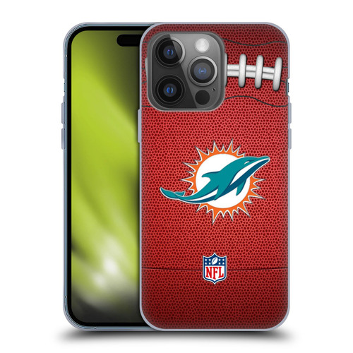 NFL Miami Dolphins Graphics Football Soft Gel Case for Apple iPhone 14 Pro
