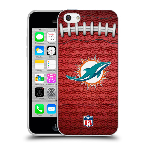 NFL Miami Dolphins Graphics Football Soft Gel Case for Apple iPhone 5c