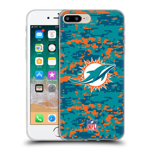 NFL Miami Dolphins Graphics Digital Camouflage Soft Gel Case for Apple iPhone 7 Plus / iPhone 8 Plus NFL Miami Dolphins Graphics Digital Camouflage Soft Gel Case for Apple iPhone 7 Plus / iPhone 8 Plus