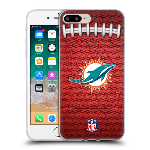 NFL Miami Dolphins Graphics Football Soft Gel Case for Apple iPhone 7 Plus / iPhone 8 Plus