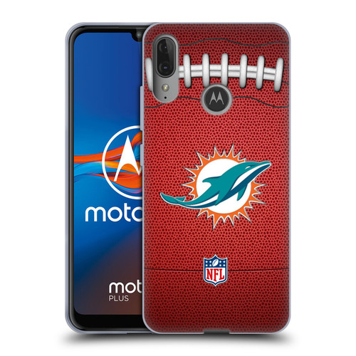 NFL Miami Dolphins Graphics Football Soft Gel Case for Motorola Moto E6 Plus