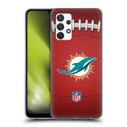 NFL Miami Dolphins Graphics Football Soft Gel Case for Samsung Galaxy A32 (2021)