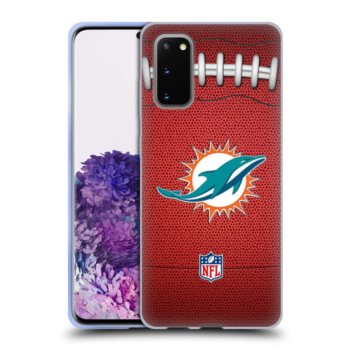 NFL Miami Dolphins Graphics Football Soft Gel Case for Samsung Galaxy S20 / S20 5G