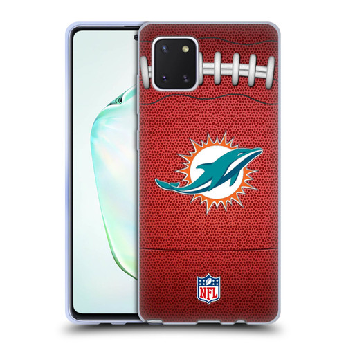 NFL Miami Dolphins Graphics Football Soft Gel Case for Samsung Galaxy Note10 Lite