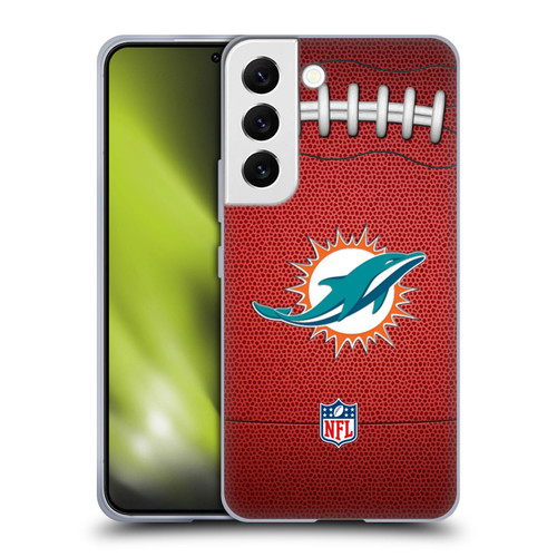 NFL Miami Dolphins Graphics Football Soft Gel Case for Samsung Galaxy S22 5G