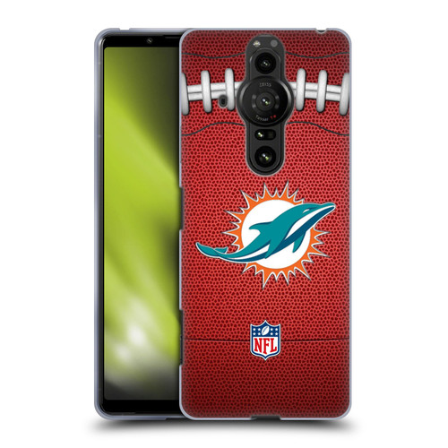 NFL Miami Dolphins Graphics Football Soft Gel Case for Sony Xperia Pro-I