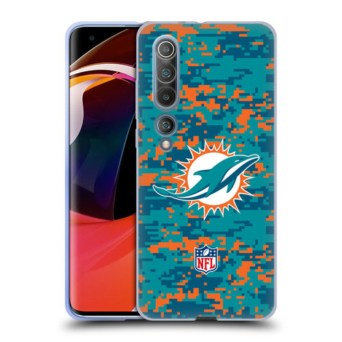 NFL Miami Dolphins Graphics Digital Camouflage Soft Gel Case for Xiaomi Mi 10 5G / Mi 10 Pro 5G