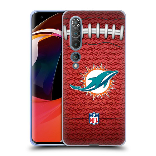 NFL Miami Dolphins Graphics Football Soft Gel Case for Xiaomi Mi 10 5G / Mi 10 Pro 5G