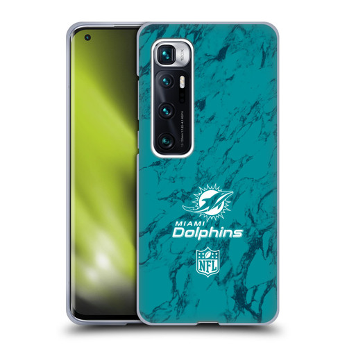 NFL Miami Dolphins Graphics Coloured Marble Soft Gel Case for Xiaomi Mi 10 Ultra 5G