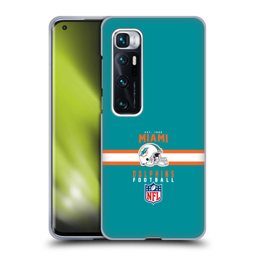 NFL Miami Dolphins Graphics Helmet Typography Soft Gel Case for Xiaomi Mi 10 Ultra 5G