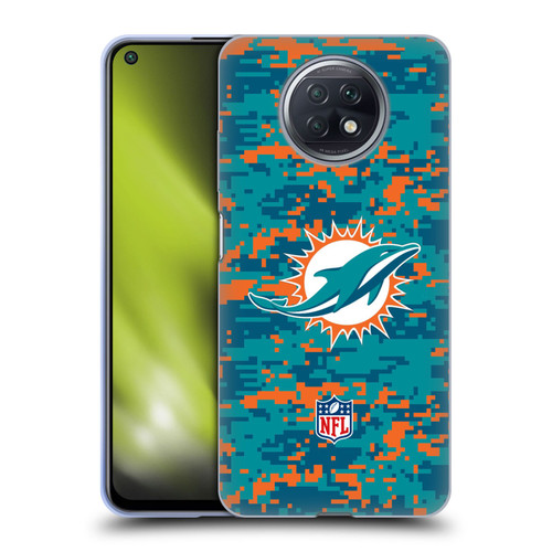 NFL Miami Dolphins Graphics Digital Camouflage Soft Gel Case for Xiaomi Redmi Note 9T 5G
