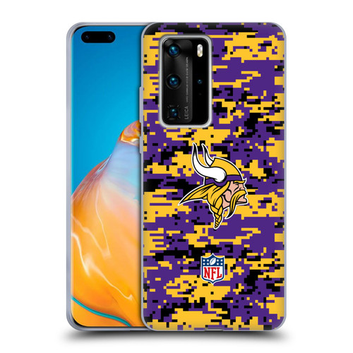 NFL Minnesota Vikings Graphics Digital Camouflage Soft Gel Case for Huawei P40 Pro / P40 Pro Plus 5G