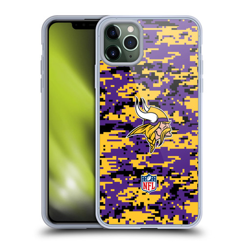 NFL Minnesota Vikings Graphics Digital Camouflage Soft Gel Case for Apple iPhone 11 Pro Max