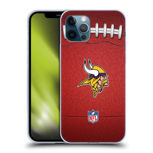 NFL Minnesota Vikings Graphics Football Soft Gel Case for Apple iPhone 12 / iPhone 12 Pro