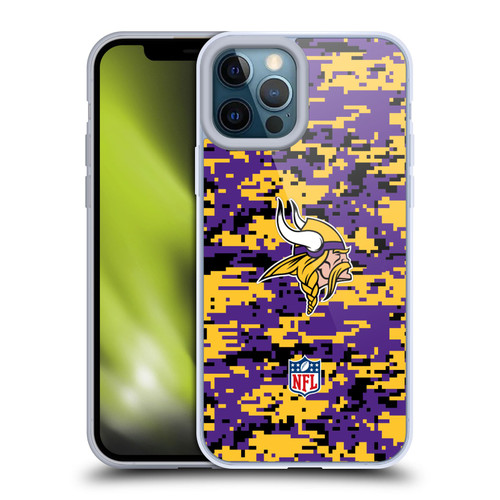 NFL Minnesota Vikings Graphics Digital Camouflage Soft Gel Case for Apple iPhone 12 Pro Max