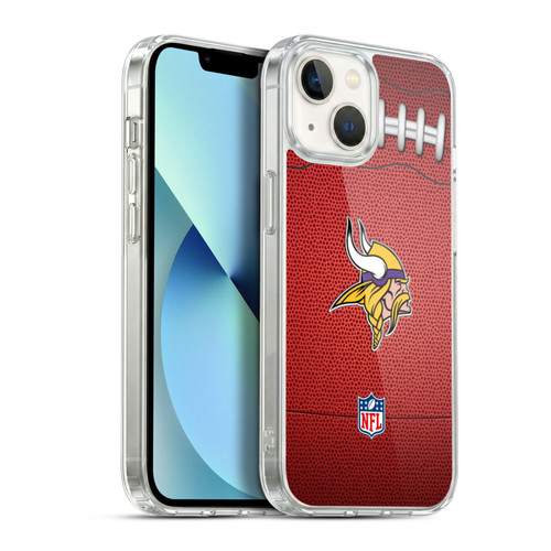 NFL Minnesota Vikings Graphics Football Soft Gel Case for Apple iPhone 13