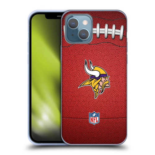 NFL Minnesota Vikings Graphics Football Soft Gel Case for Apple iPhone 13