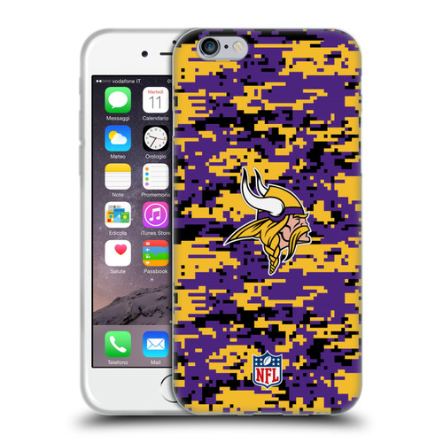 NFL Minnesota Vikings Graphics Digital Camouflage Soft Gel Case for Apple iPhone 6 / iPhone 6s