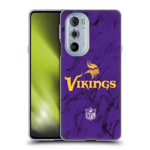 NFL Minnesota Vikings Graphics Coloured Marble Soft Gel Case for Motorola Edge X30
