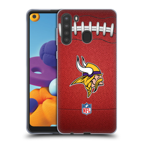 NFL Minnesota Vikings Graphics Football Soft Gel Case for Samsung Galaxy A21 (2020)