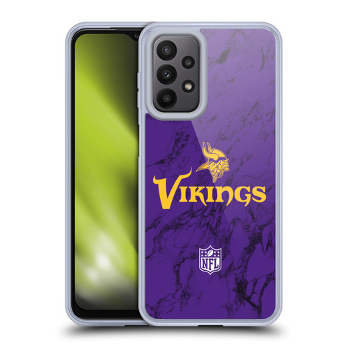 NFL Minnesota Vikings Graphics Coloured Marble Soft Gel Case for Samsung Galaxy A23 / 5G (2022)