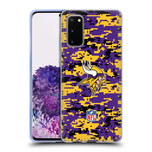 NFL Minnesota Vikings Graphics Digital Camouflage Soft Gel Case for Samsung Galaxy S20 / S20 5G