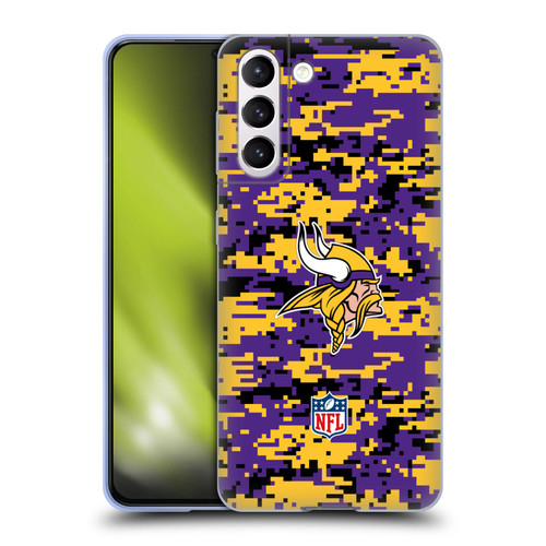 NFL Minnesota Vikings Graphics Digital Camouflage Soft Gel Case for Samsung Galaxy S21 5G