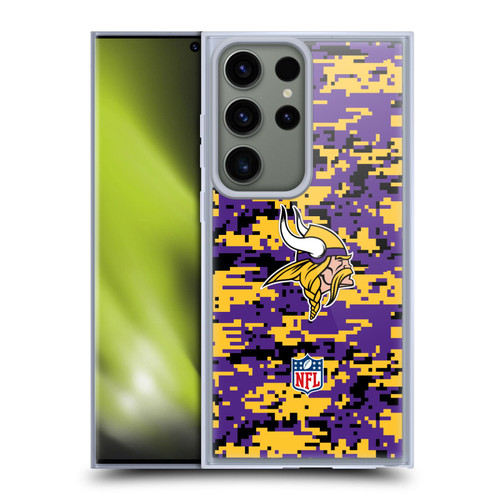 NFL Minnesota Vikings Graphics Digital Camouflage Soft Gel Case for Samsung Galaxy S23 Ultra 5G