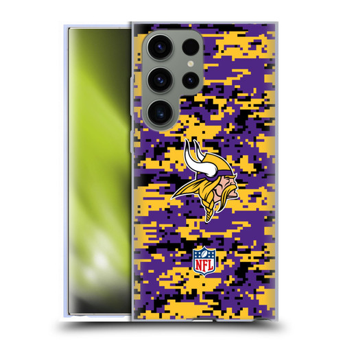 NFL Minnesota Vikings Graphics Digital Camouflage Soft Gel Case for Samsung Galaxy S23 Ultra 5G