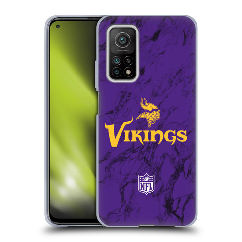 NFL Minnesota Vikings Graphics Coloured Marble Soft Gel Case for Xiaomi Mi 10T 5G