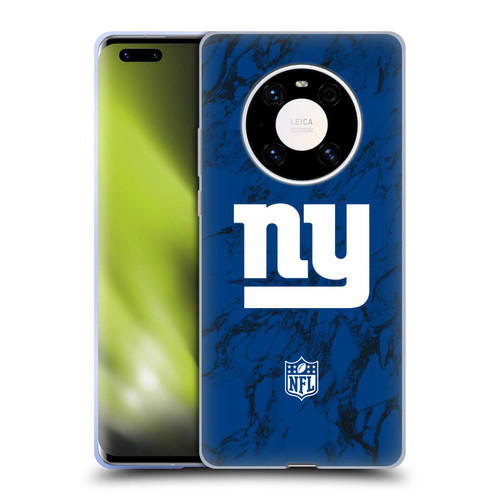 NFL New York Giants Graphics Coloured Marble Soft Gel Case for Huawei Mate 40 Pro 5G