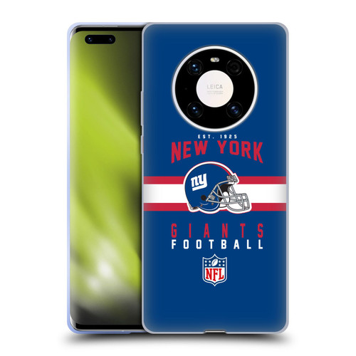 NFL New York Giants Graphics Helmet Typography Soft Gel Case for Huawei Mate 40 Pro 5G