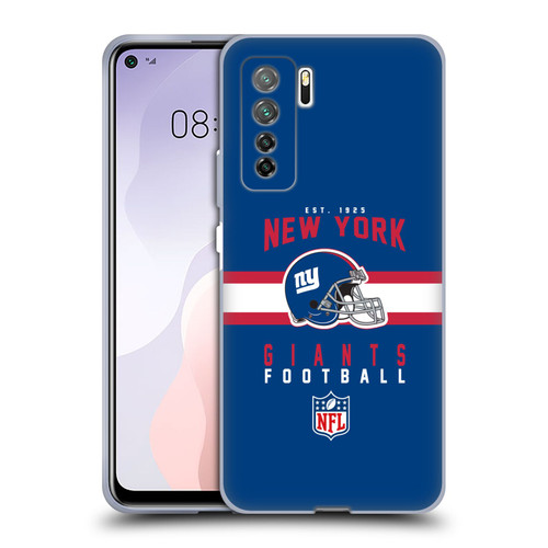NFL New York Giants Graphics Helmet Typography Soft Gel Case for Huawei Nova 7 SE/P40 Lite 5G