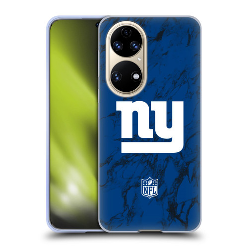 NFL New York Giants Graphics Coloured Marble Soft Gel Case for Huawei P50