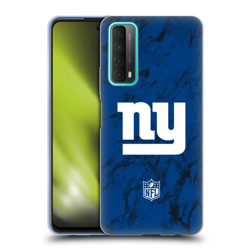 NFL New York Giants Graphics Coloured Marble Soft Gel Case for Huawei P Smart (2021)