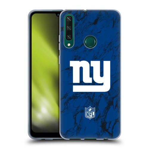 NFL New York Giants Graphics Coloured Marble Soft Gel Case for Huawei Y6p