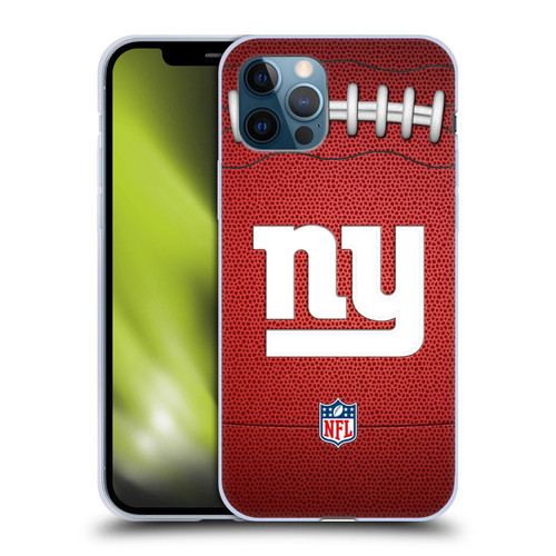 NFL New York Giants Graphics Football Soft Gel Case for Apple iPhone 12 / iPhone 12 Pro