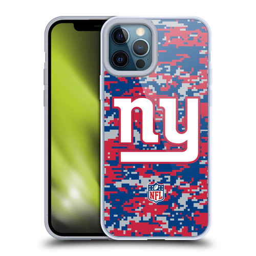 NFL New York Giants Graphics Digital Camouflage Soft Gel Case for Apple iPhone 12 Pro Max
