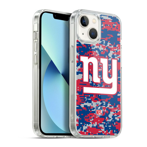NFL New York Giants Graphics Digital Camouflage Soft Gel Case for Apple iPhone 13