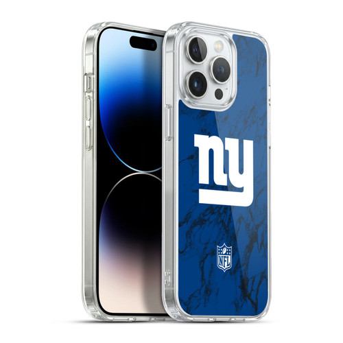 NFL New York Giants Graphics Coloured Marble Soft Gel Case for Apple iPhone 13 Pro Max & MagSafe