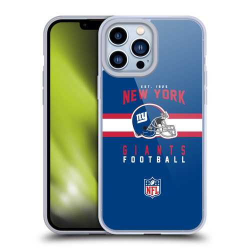 NFL New York Giants Graphics Helmet Typography Soft Gel Case for Apple iPhone 13 Pro Max