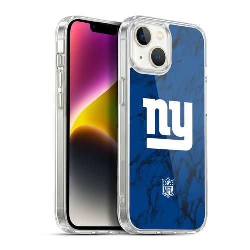 NFL New York Giants Graphics Coloured Marble Soft Gel Case for Apple iPhone 14