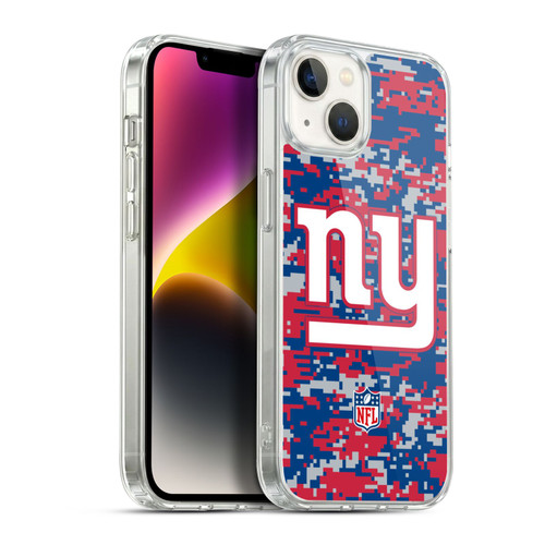 NFL New York Giants Graphics Digital Camouflage Soft Gel Case for Apple iPhone 14 Plus & MagSafe