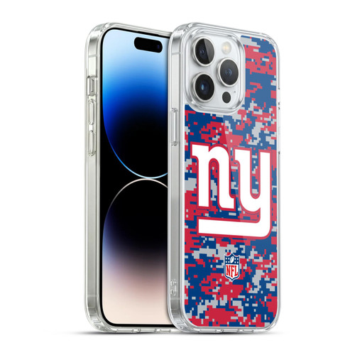 NFL New York Giants Graphics Digital Camouflage Soft Gel Case for Apple iPhone 14 Pro Max & MagSafe