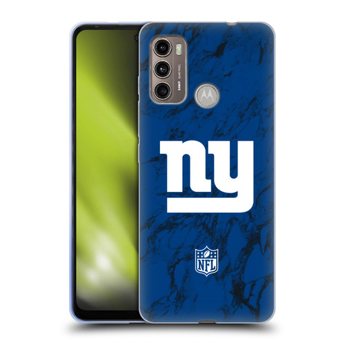 NFL New York Giants Graphics Coloured Marble Soft Gel Case for Motorola Moto G60 / Moto G40 Fusion