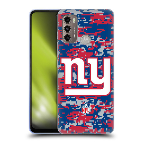 NFL New York Giants Graphics Digital Camouflage Soft Gel Case for Motorola Moto G60 / Moto G40 Fusion